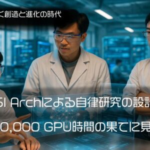 第３回 ASI Archによる自律研究の設計図──20,000 GPU時間の果てに見えるもの